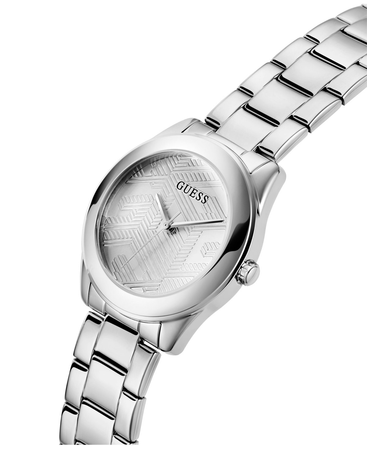 Guess Women's Analog Silver-Tone Stainless Steel Watch 40mm - Silver-Tone