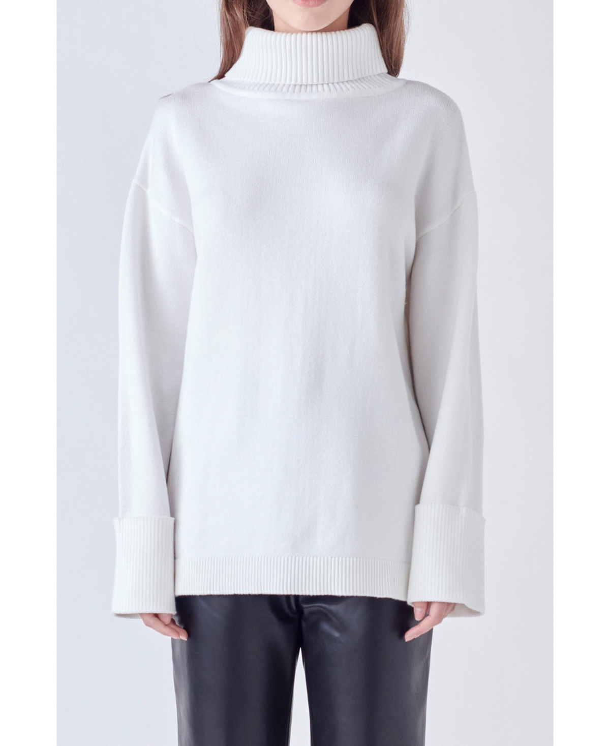 English Factory Women's Turtle Neck Sweater