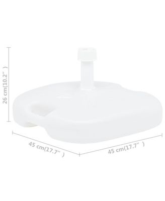 Umbrella Base Sand/Water Filled 4.2 gal White Plastic