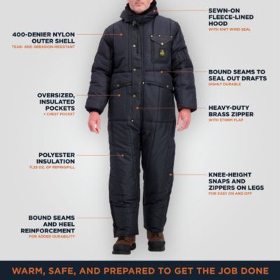 RefrigiWear Men's Iron-Tuff Coveralls with Hood - Macy's