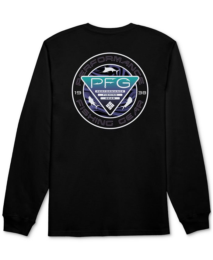 Columbia Men's Trifecta PFG Long-Sleeve Logo Graphic T-Shirt - Macy's