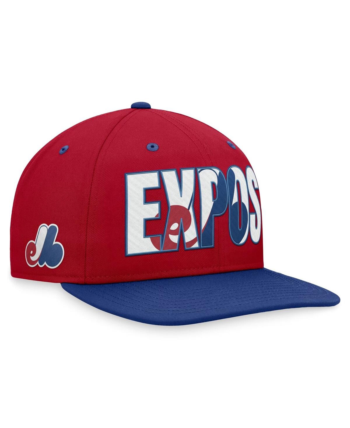 Nike Men's  Red Montreal Expos Cooperstown Collection Pro Snapback Hat