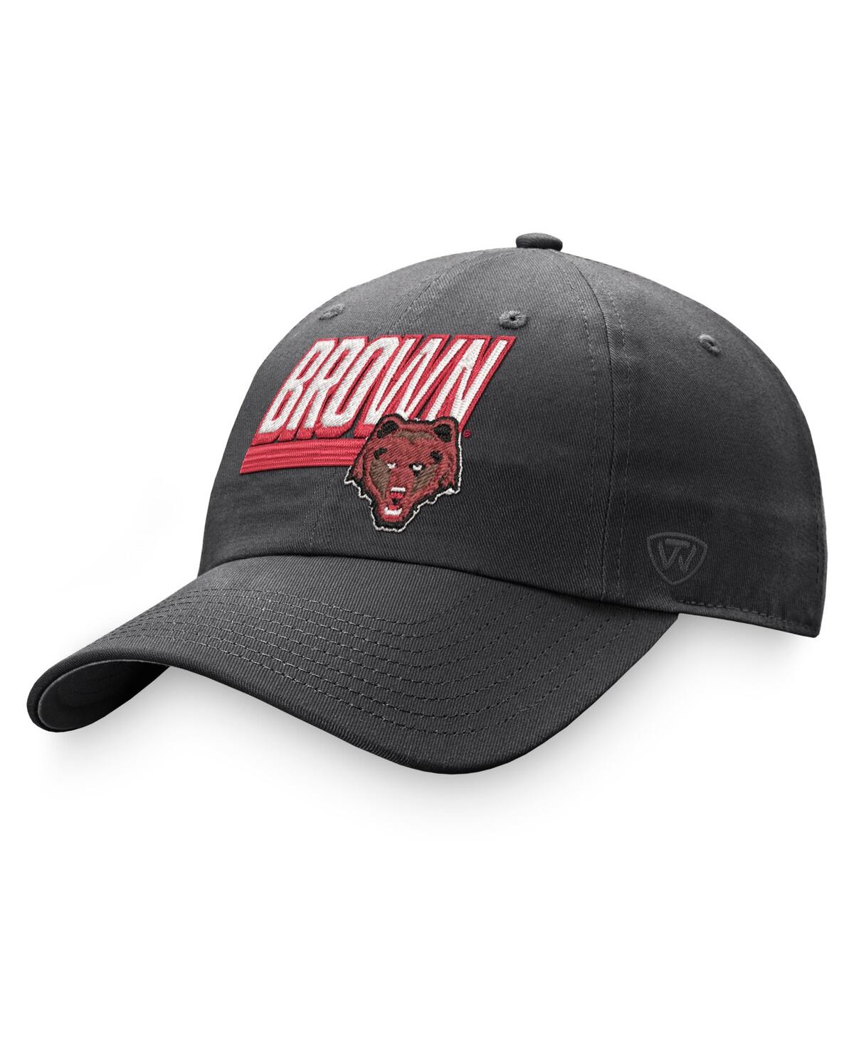 Men's Top of the World Charcoal Brown Bears Slice Adjustable Hat - Charcoal