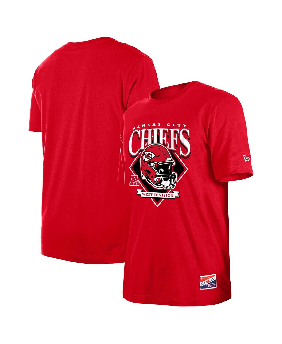 New Era Men's  Red Kansas City Chiefs Team Logo T-shirt