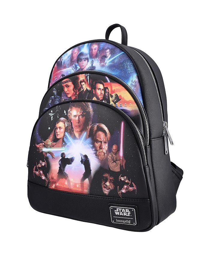 Loungefly Star Wars Prequel Trilogy Triple Pocket Mini Backpack - Macy's