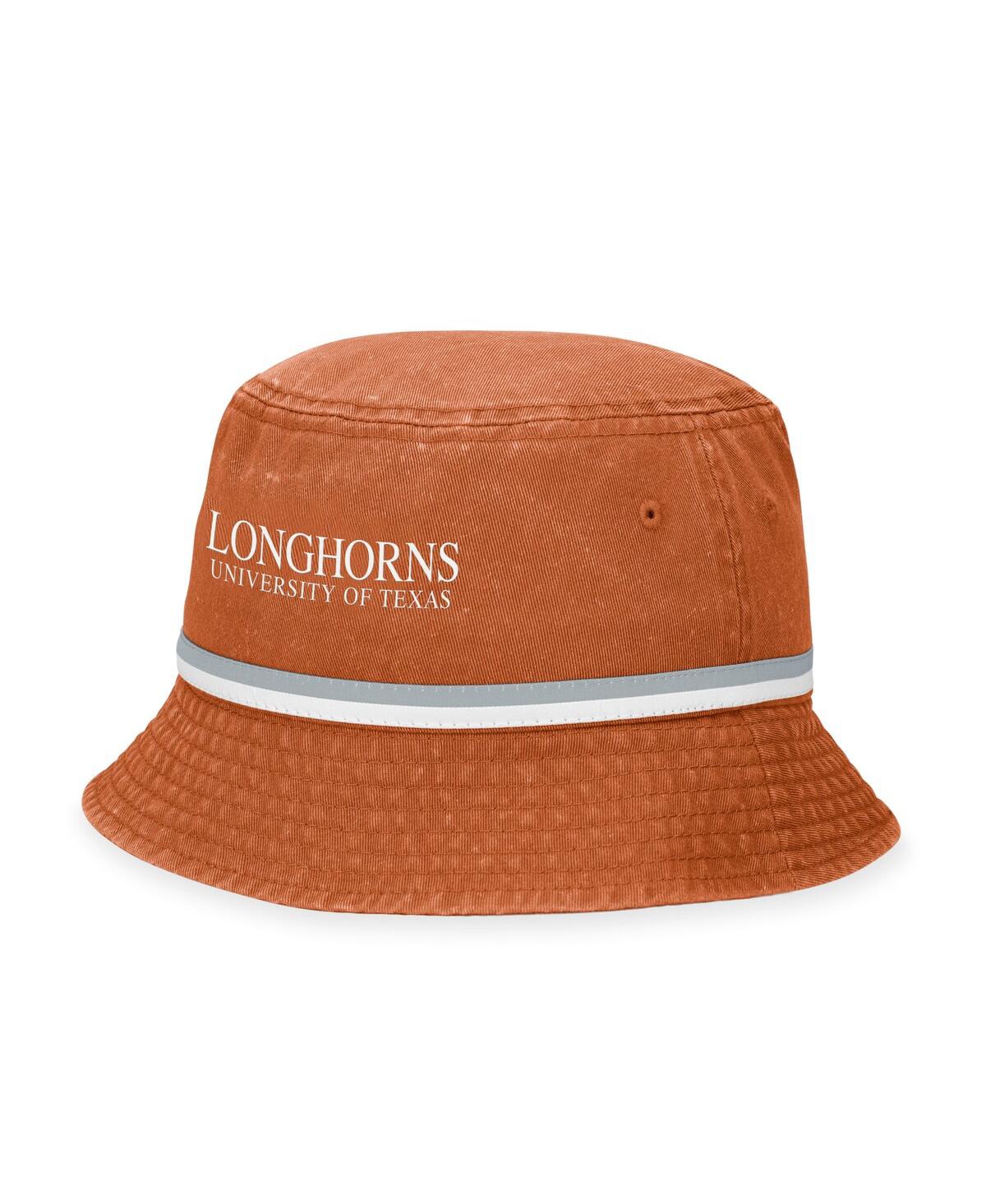 Shop Top Of The World Men's  Texas Orange Texas Longhorns Ace Bucket Hat