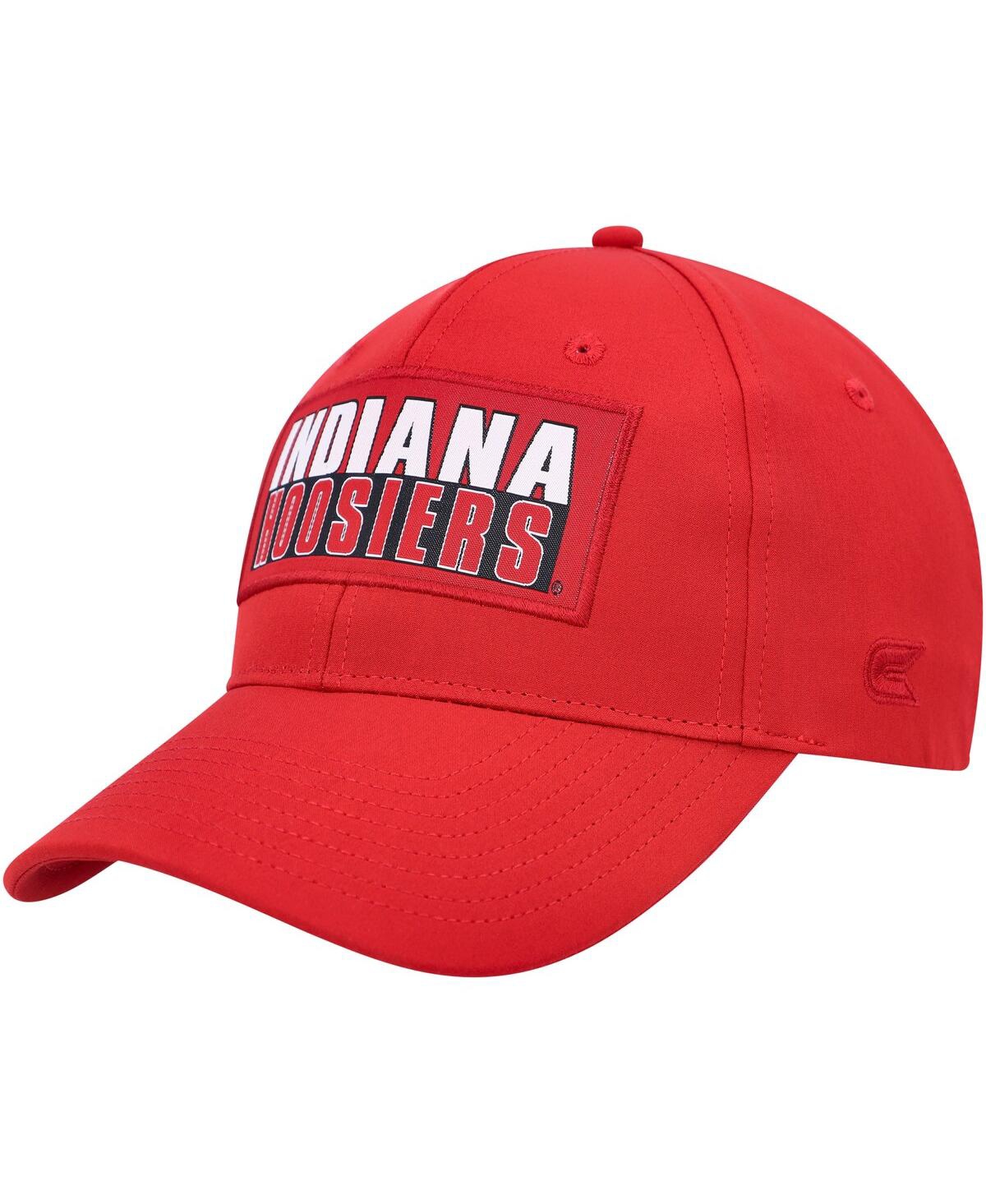 Men's Colosseum Crimson Indiana Hoosiers Positraction Snapback Hat - Crimson