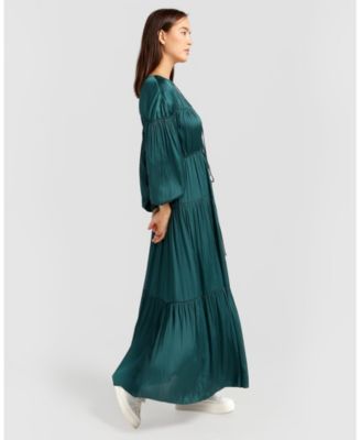 Women's Window Seat Tiered Maxi Dress