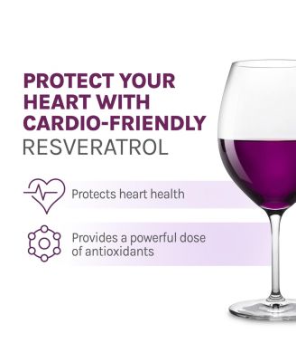 Resveratrol 100 mg Antioxidant Supplement for Heart and Cellular Health, Supports Healthy Aging, Paleo, Keto, 60 Capsules (60 Servings)