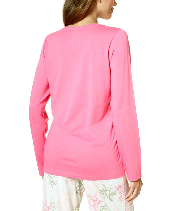 Hue Women's LongSleeve VNeck Pajama Top Macy's