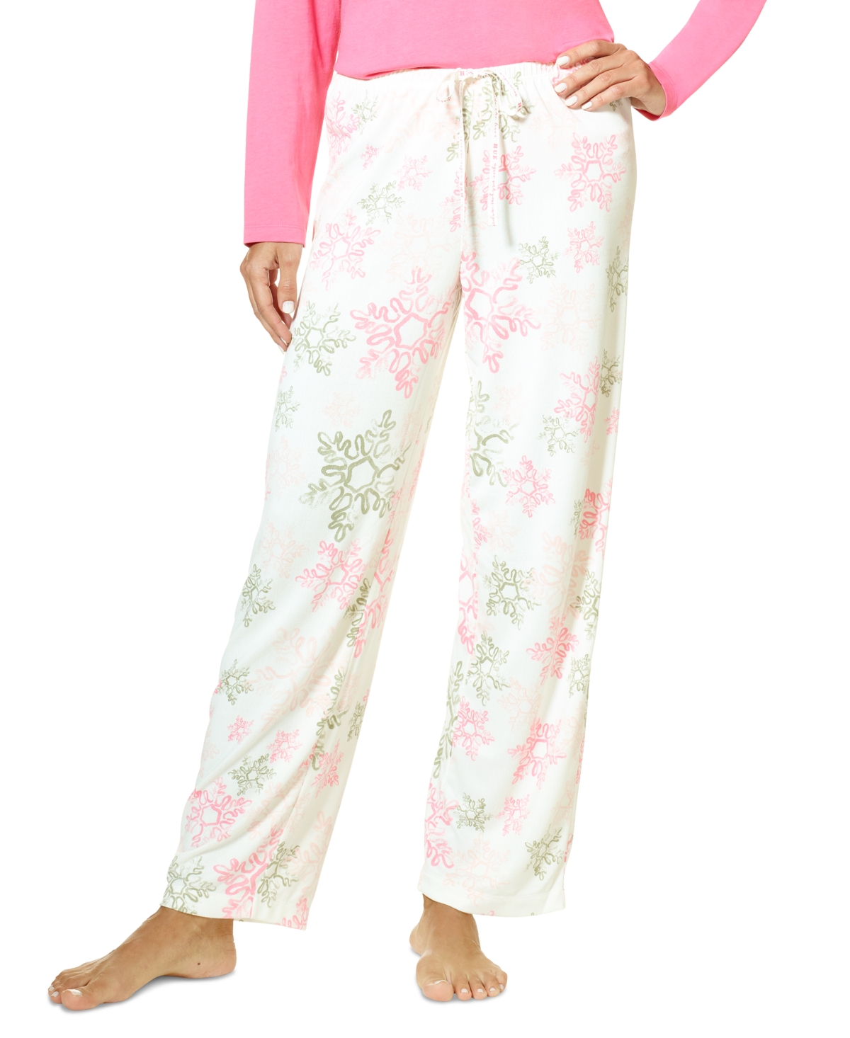 Hue Women's Printed Pajama Pants In Egret