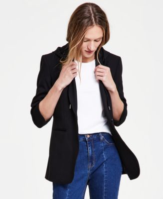 【INCHANT ME】Fairy Minimal No Collar Short Jacket INCHANT ME】Fairy Minimal No Collar Short Jacket