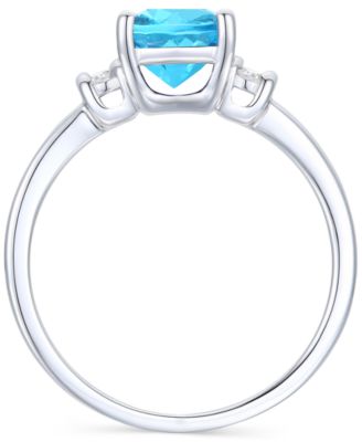 Amethyst (1-1/3 ct. t.w.) & Lab-Grown White Sapphire (1/10 ct. t.w.) in 14k Gold-Plated Sterling Silver (Also in Additional Gemstones)