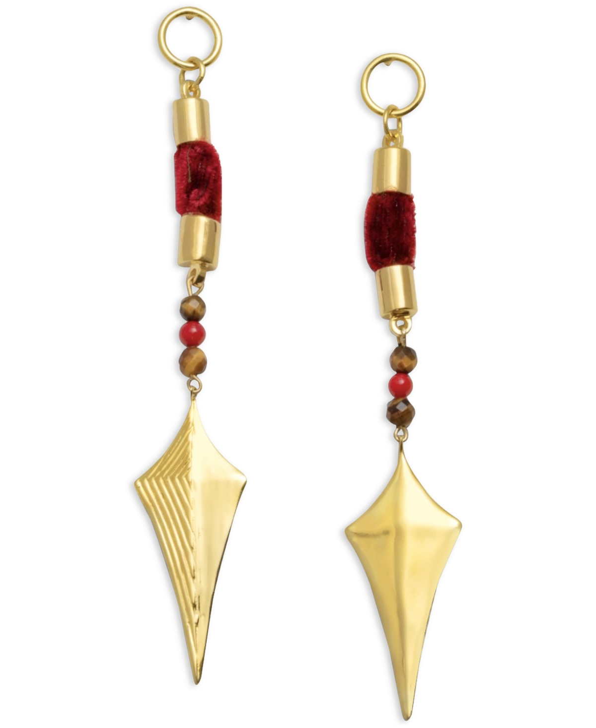 18k Gold-Plated Lanza Dangle Drop Earrings - Gld