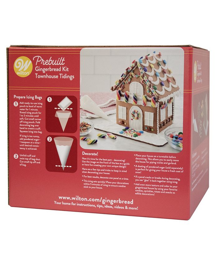 Wilton Holiday PreBuilt Gingerbread Townhouse House Kit Macy's