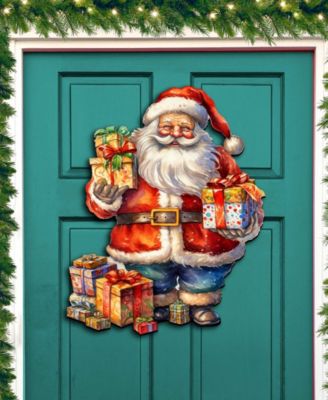Merry Delivery Christmas Wooden Door Hanger Door Decor G. DeBrekht