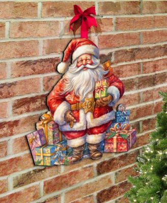 The Joy of Giving Christmas Wooden Door Decor Wall Decor G. DeBrekht