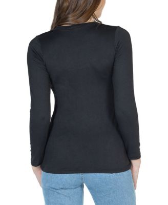 Women's Long Sleeve Scoop Neck Top