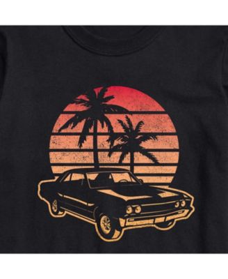 Men's Sunset Car Short Sleeve T-shirt