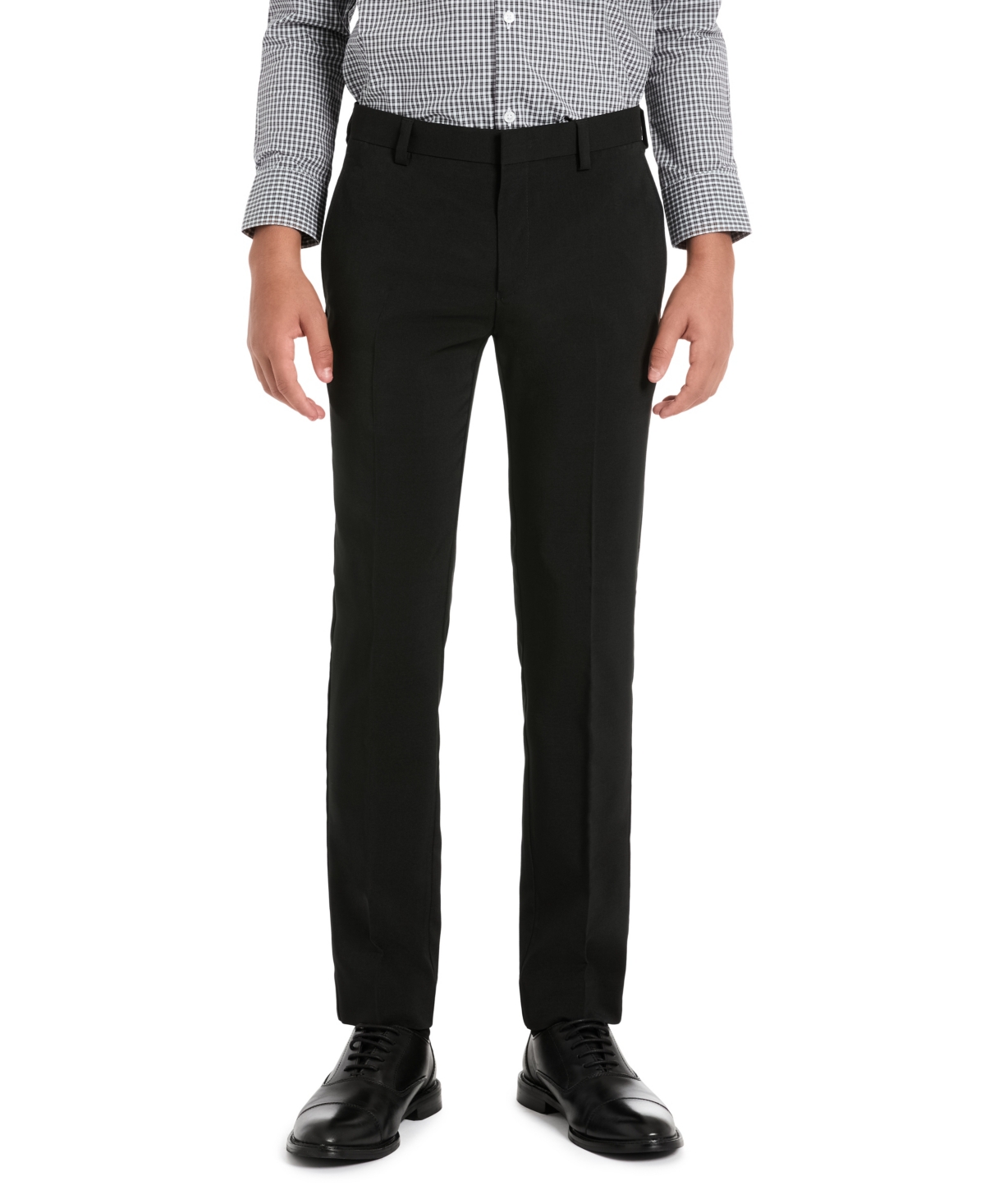 Kenneth Cole Reaction Kids' Big Boys Slim Fit Suit Dress Pants In Black