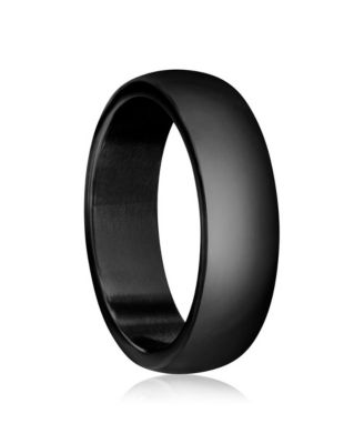 Stainless Steel Polished Ring - Black Plated