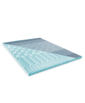 2" Gel-Infused Zoned Convoluted Memory Foam Mattress Topper, California King