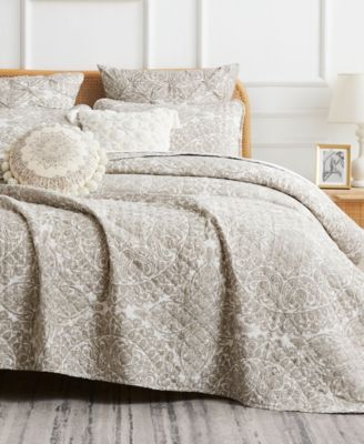 Southshore Fine Linens Ashanti 6 Piece Quilt Set, Twin/twin Xl In Gray