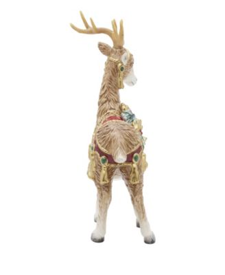 Noel Holiday Standing Deer Candle Holder, 10.25-in