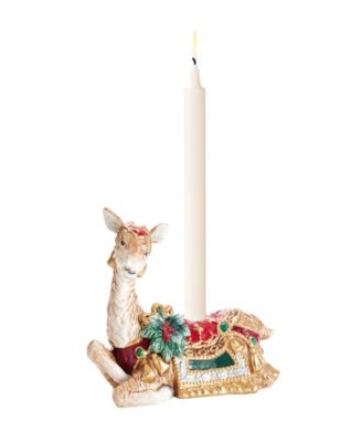 Noel Holiday Resting Deer Candle Holder, 5.5-in
