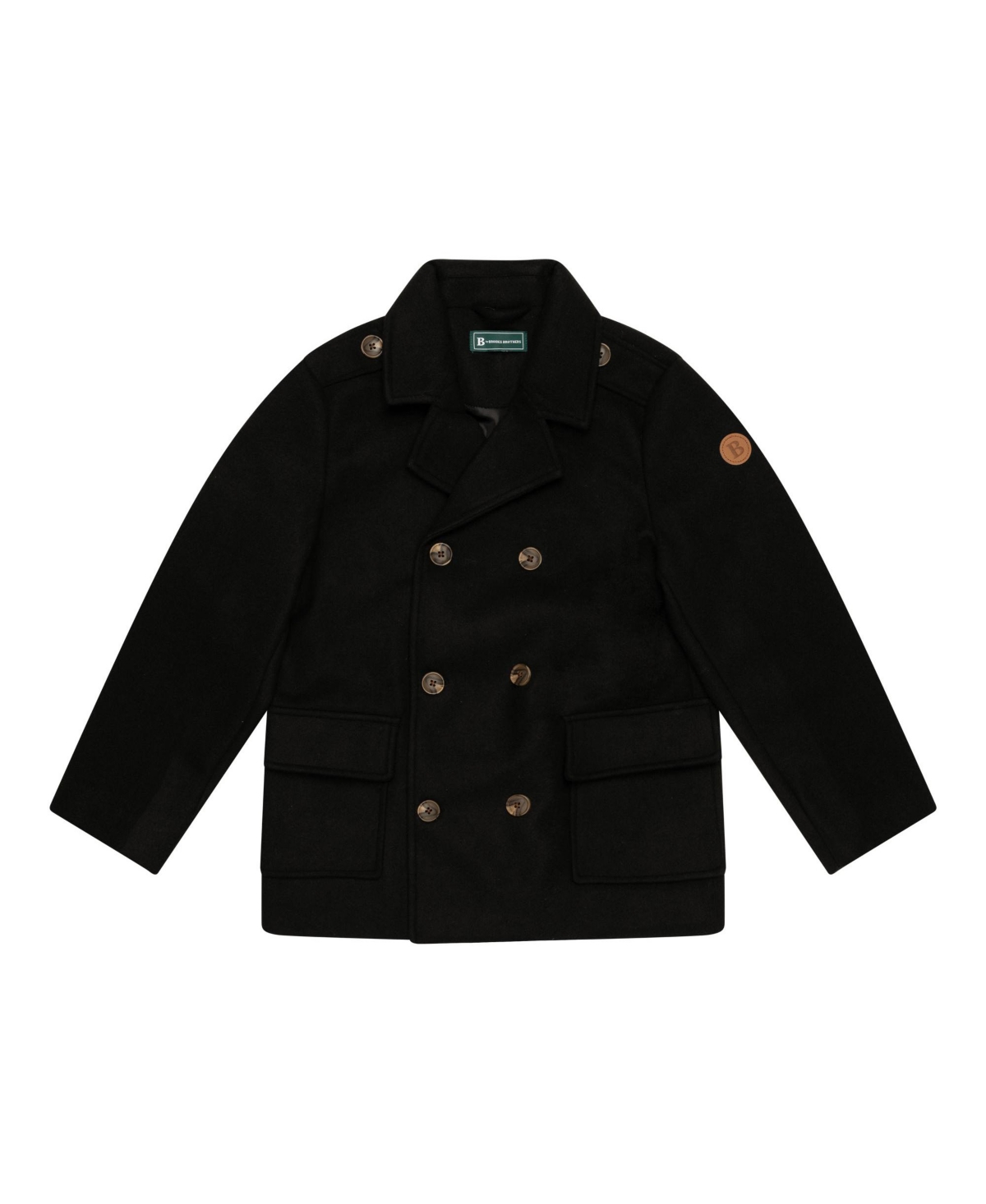 Brooks Brothers Kids' B By  Big Boys Woven Regular Fit Jacket In Black