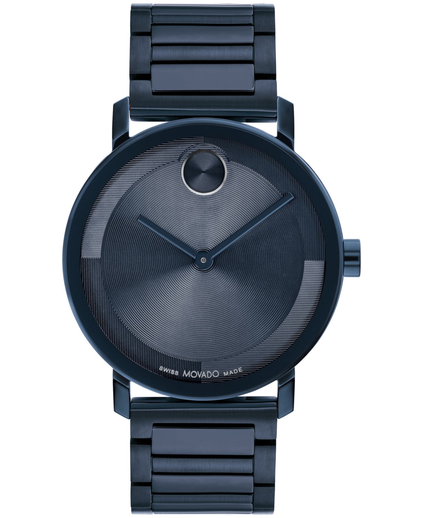 Мужские часы Movado Bold Evolution 2.0 Swiss Quartz Ionic Plated Blue Steel Watch 40mm — фото 1