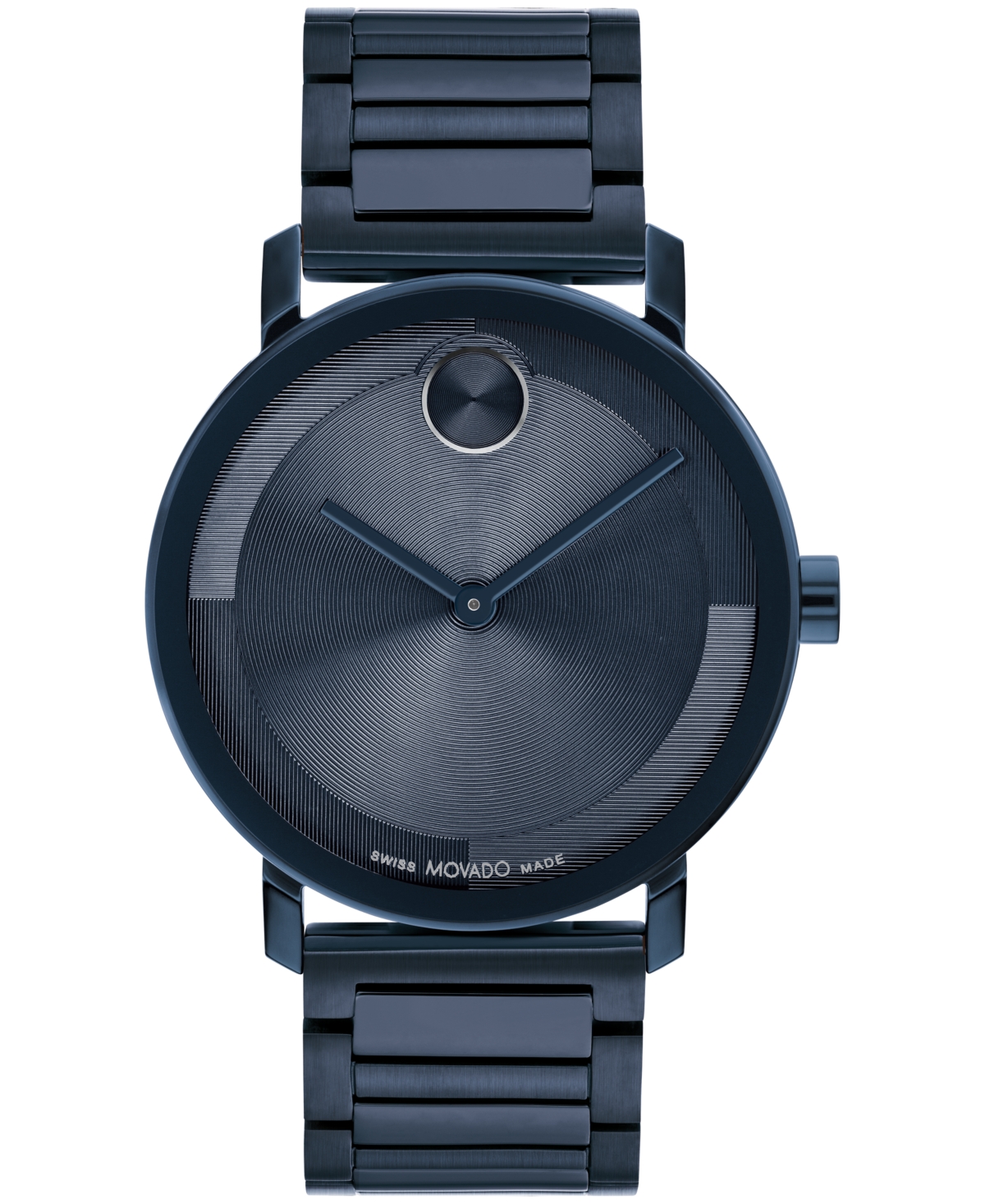 Movado Men's Bold Evolution 2.0 Swiss Quartz Ionic Plated Blue Steel Watch 40mm
