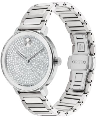 Women's Bold Evolution 2.0 Swiss Quartz Silver-Tone Stainless Steel Watch 34mm