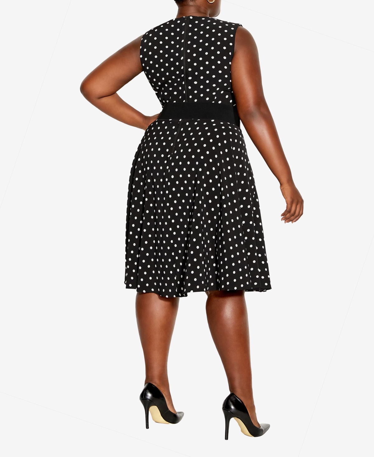 City Chic Women's VintageMini Dress - Spot