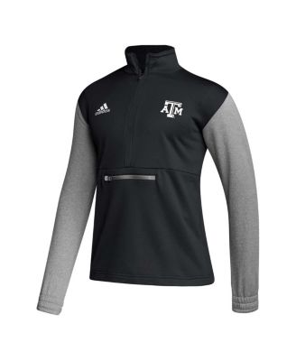 Men's Black Texas A&M Aggies Sideline AEROREADY Half-Zip Top