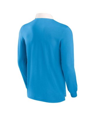 Men's Blue Charlotte FC Penalty Kick Long Sleeve Polo Shirt