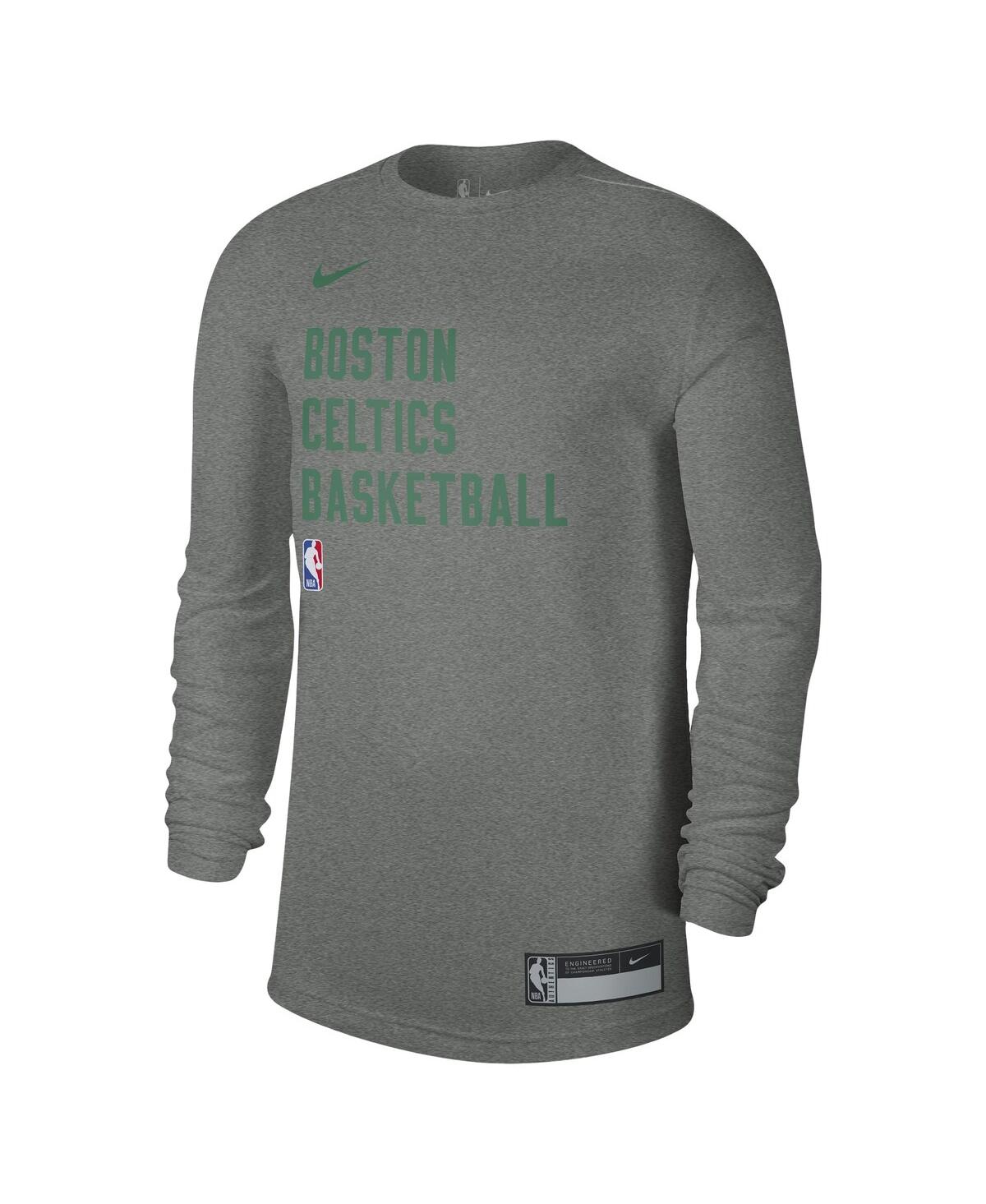 Shop Nike Men's And Women's  Heather Gray Boston Celtics 2023/24 Legend On-court Practice Long Sleeve T-sh