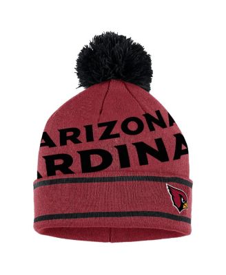 Women's Cardinal Arizona Cardinals Double Jacquard Cuffed Knit Hat with Pom and Gloves Set