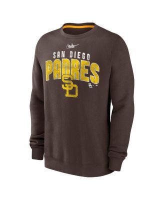 Men's Brown San Diego Padres Cooperstown Collection Team Shout Out Pullover Sweatshirt