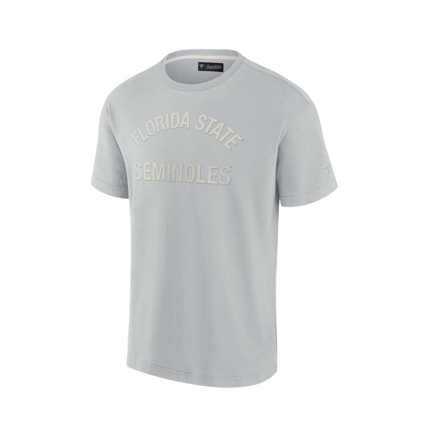 Футболка Fanatics Signature Gray Florida State Seminoles Super Soft Short Sleeve — фото 2