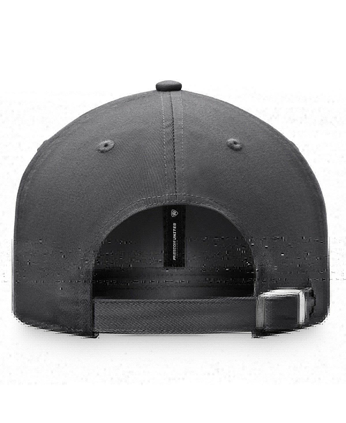 Shop Top Of The World Men's  Charcoal Vcu Rams Slice Adjustable Hat
