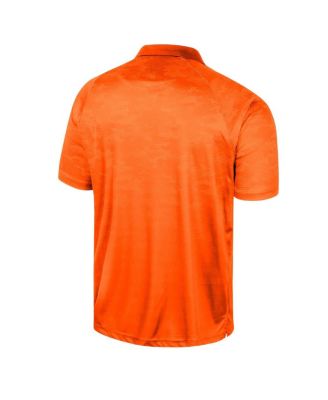 Men's Orange Oregon State Beavers Honeycomb Raglan Polo Shirt