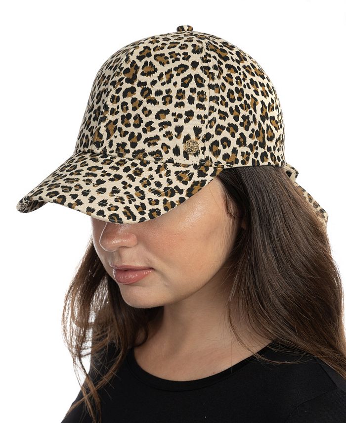 Vince Camuto Leopard Print TieBack Baseball Cap Macy's