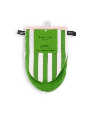 Botanical Stripe Mini Oven Mitt 2-Pack Set, 5.5" x 8"