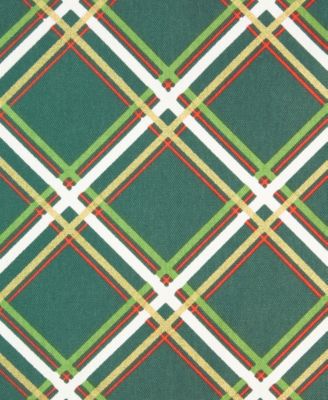 Holiday Confetti Acrobat Plaid Reversible Holiday Table Runner, 15" x 72"