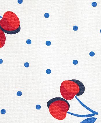 Kate Spade New York Cherry Dot Kitchen Towel, Oven Mitt & Pot Holder 4-Pack  Set, 17 x 28, 7 x 13, 7 x 10, White/Red/Blue