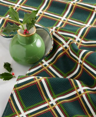 Holiday Confetti Acrobat Plaid Holiday Kitchen Towels 2-Pack Set,  17" x 28"