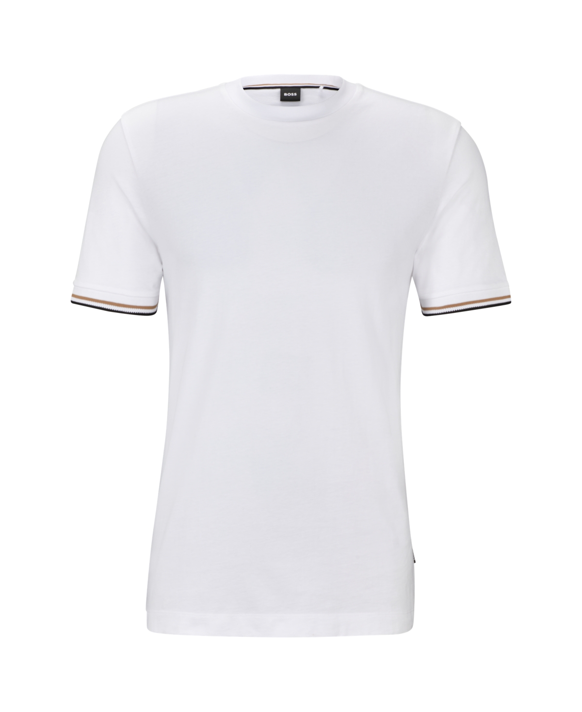 Boss by Hugo Boss Men's Signature-Stripe Cuffs T-shirt