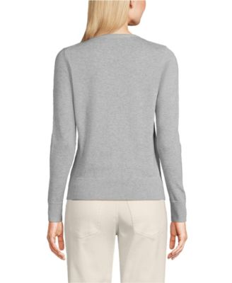 Women's Fine Gauge Cotton Cardigan Sweater