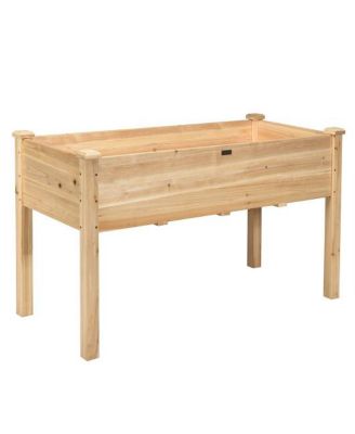 Wooden Grow Bed for Outdoor Vegetable and Flower Planting